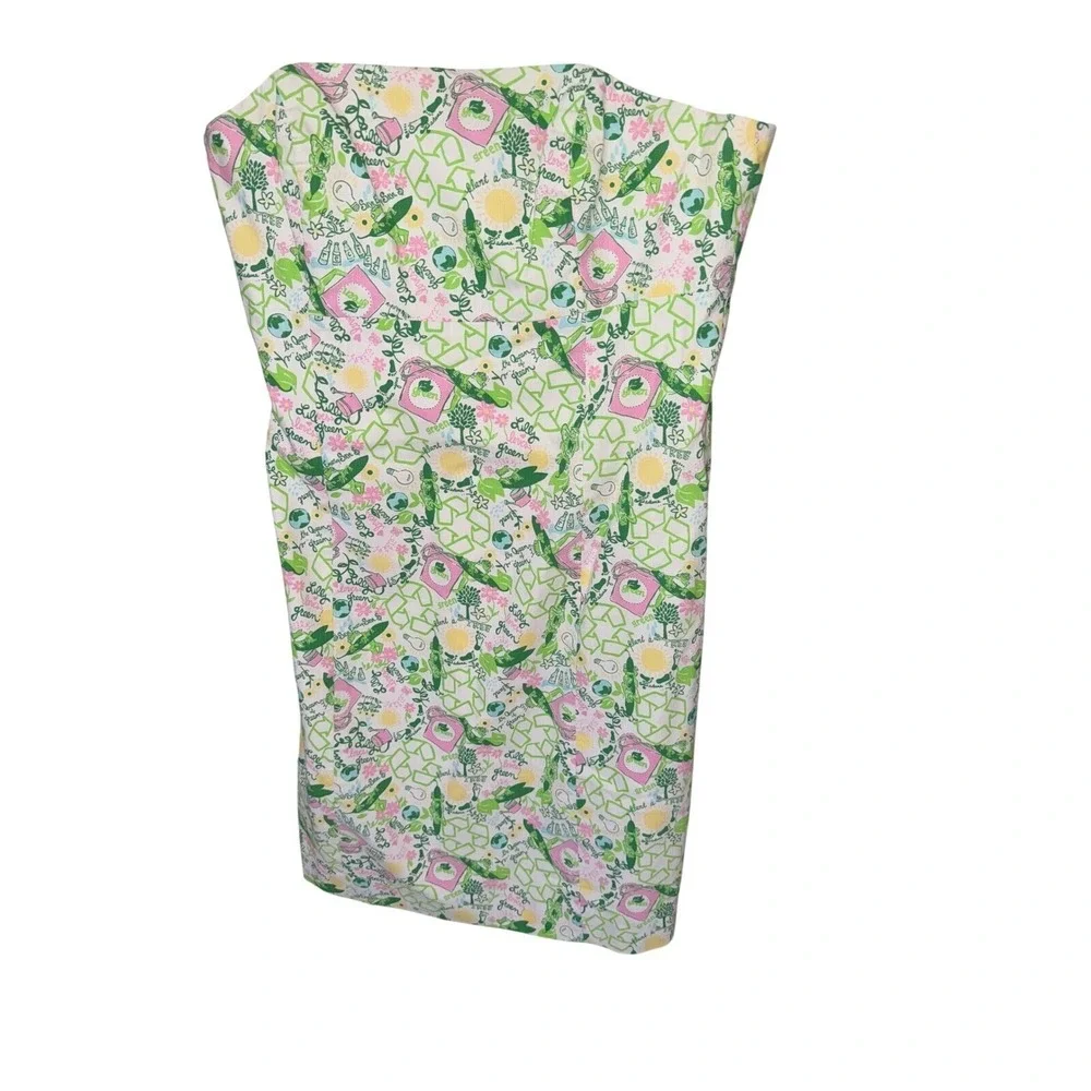 Lilly Pulitzer Rare Earth Day Vintange Strapless Fitted Cotton Lined Dress‎ 6 - Picture 3 of 9
